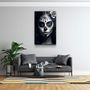 Other wall decoration - Sugar Skull Make UpDesigners Collection Glass Wall Art 110CMx70CM - ARTDESIGNA