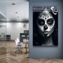 Other wall decoration - Sugar Skull Make UpDesigners Collection Glass Wall Art 110CMx70CM - ARTDESIGNA