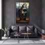 Autres décorations murales - Art mural en verre de la collection du designer abstrait Building Man 110CMx70CM - ARTDESIGNA