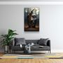 Autres décorations murales - Art mural en verre de la collection du designer abstrait Building Man 110CMx70CM - ARTDESIGNA