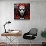 Autres décorations murales - Art mural en verre de la collection Red Queen Designers 80CMX80CM - ARTDESIGNA
