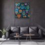 Other wall decoration - Masks Designers Collection Glass Wall Art 80CMX80CM - ARTDESIGNA