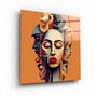 Autres décorations murales - Art mural en verre de la collection Face off Designers 80CMX80CM - ARTDESIGNA