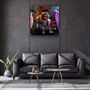 Autres décorations murales - Qui est le boss? Art mural en verre de la collection Designers 80CMX80CM - ARTDESIGNA