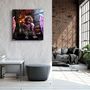 Autres décorations murales - Qui est le boss? Art mural en verre de la collection Designers 80CMX80CM - ARTDESIGNA
