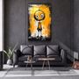 Autres décorations murales - Toujours heureux de vous voir | Art mural en verre de la collection Designers  110CMx70CM - ARTDESIGNA