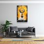 Autres décorations murales - Toujours heureux de vous voir | Art mural en verre de la collection Designers  110CMx70CM - ARTDESIGNA