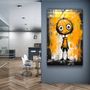 Autres décorations murales - Toujours heureux de vous voir | Art mural en verre de la collection Designers  110CMx70CM - ARTDESIGNA
