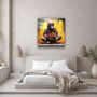 Autres décorations murales - Art mural en verre de la collection Lonely Lover Designers 100CMX100CM - ARTDESIGNA