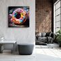 Autres décorations murales - Art mural en verre Big Donut on the Street Designers Collection 80CMX80CM - ARTDESIGNA