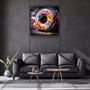 Autres décorations murales - Art mural en verre Big Donut on the Street Designers Collection 80CMX80CM - ARTDESIGNA