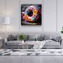 Autres décorations murales - Art mural en verre Big Donut on the Street Designers Collection 80CMX80CM - ARTDESIGNA