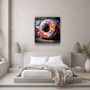 Autres décorations murales - Art mural en verre Big Donut on the Street Designers Collection 80CMX80CM - ARTDESIGNA