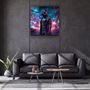 Autres décorations murales - Style Cyberpunk - Collection de designers de chiens Art mural en verre 80CMX80CM - ARTDESIGNA