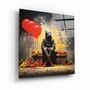 Other wall decoration - Waiting For a Long Time Designers Collection Glass Wall Art 110CMx70CM - ARTDESIGNA