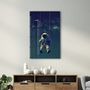 Other wall decoration - Astronaut on Swing - Designers Collection Glass Wall Art 110CMx70CM - ARTDESIGNA