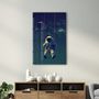 Autres décorations murales - Astronaute sur balançoire - Art mural en verre de la collection du designer 110CMx70CM - ARTDESIGNA