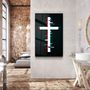 Autres décorations murales - Croix - Trippy Designers Collection Art mural en verre 110CMx70CM - ARTDESIGNA