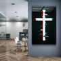 Other wall decoration - Cross - Trippy Designers Collection Glass Wall Art 110CMx70CM - ARTDESIGNA