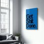 Autres décorations murales - Art mural en verre Get X Done Blue Designer's Collection 110CMx70CM - ARTDESIGNA