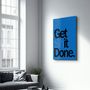 Autres décorations murales - Art mural en verre Get X Done Blue Designer's Collection 110CMx70CM - ARTDESIGNA