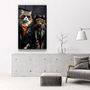 Other wall decoration - Cool Cat BrothersDesigners Collection Glass Wall Art  110CMx70CM - ARTDESIGNA