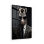 Other wall decoration - Zebra in SuitDesigners Collection Glass Wall Art  110CMx70CM - ARTDESIGNA