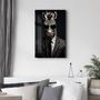 Other wall decoration - Zebra in SuitDesigners Collection Glass Wall Art  110CMx70CM - ARTDESIGNA