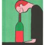 Affiches - Affiche A3 - Jean Jullien - Bouteille - KIBLIND ATELIER