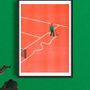 Affiches - Affiche A3 - Simon Bailly - Roland Garros - KIBLIND ATELIER