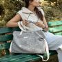 Bags and totes - Black & white gingham weekend bag - HOMONOIA PARIS