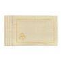 Table linen - Embroidered Placemats Mistletoe Goldenline - 6 pieces - ROSEBERRY HOME