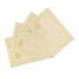 Table linen - Embroidered Placemats Christmas Bauble Goldenline - 6 pieces - ROSEBERRY HOME