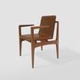 Chairs - MINIMALIST CHAIR “OSCAR” WITH ARMRESTS - ALESSANDRA DELGADO DESIGN