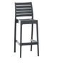 Kitchens furniture - Ares Stackable Bar Stool - Dark Grey - VIBORR