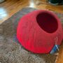 Accessoires animaux - AN9004 - Cat cave red - FELTGHAR - HANDMADE WITH LOVE