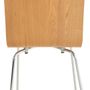 Kitchens furniture - Pepe wood and metal visitor chair - Oak - VIBORR