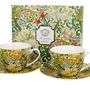 Tea and coffee accessories - W.Morris golden lily of 2 espresso cups - KARENA INTERNATIONAL