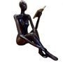 Sculptures, statuettes et miniatures - Lectrices ou étirement bronze recyclé à la cire perdu . - RECYCLAGE DESIGN RÉANIMATEUR D'OBJETS R & D