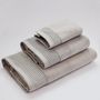 Serviettes de bain - Serviette de bain moelleuse Silver Mist. Coton biologique. Gris - SOWL