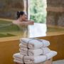 Bath towels - Fluffy Bath Towel Serene Bliss. Organic Cotton. Light beige - SOWL