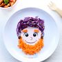 Children's mealtime - Fussy Food Plates - Male face - FUSSY FOOD PLATES