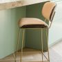 Stools for hospitalities & contracts - Esco barchair gold - ebony - ARIANESKÉ