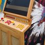 Decorative objects - SENPAI V3: Arcade in oak, retro games, Pierre Frey fabric - MAISON ROSHI