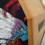Decorative objects - SENPAI V3: Oak arcade machine, "Grand Canyon" Pierre Frey fabric - MAISON ROSHI