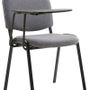 Office seating - Ken Visitor Chair with Tablet - Grey - VIBORR