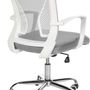 Office seating - Nylon and Chrome Office Chair - Light Grey - VIBORR