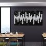 Autres décorations murales - "Noir et Blanc : Sculpture Murale en Bois de Qualité Supérieure Fait Main Édition Limitée" 110CMX55CM - ARTDESIGNA