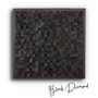 Other wall decoration - "Black Diamond Wall Sculpture: Premium Wood Handmade Limited Edition" 100CMX100CM - ARTDESIGNA
