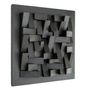 Other wall decoration - "Black Diamond Wall Sculpture: Premium Wood Handmade Limited Edition" 100CMX100CM - ARTDESIGNA